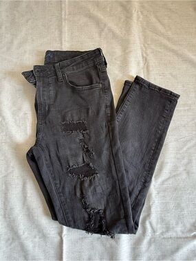 Aeropostale Black Distressed men Jeans - Slim Fit